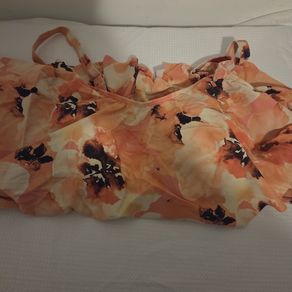 Vibrant Floral Bikini Top